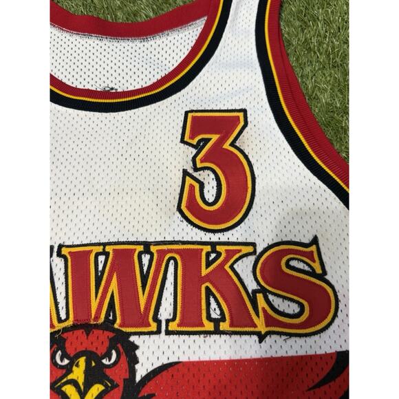 VTG Rare 1994-95 Atlanta Hawks Ken Norman #5 Game Issued Sewn MiUSA Jersey 44+3 main image 10